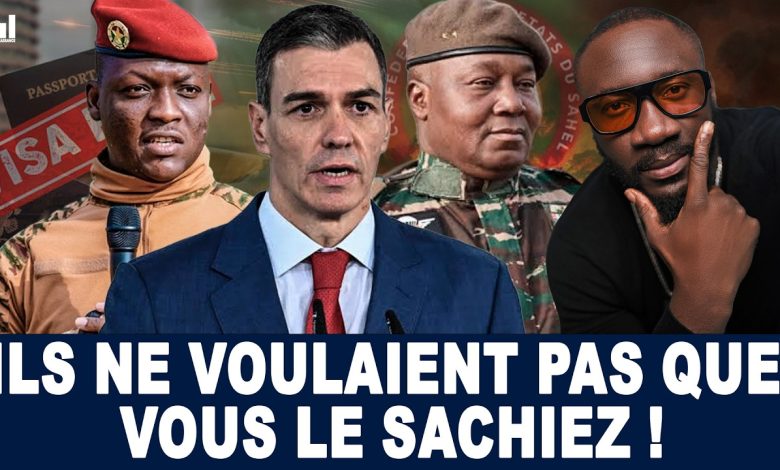 Carte illustrant les pays de l’Alliance des États du Sahel, Niger, Burkina Faso et Mali
