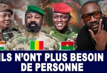 Carte illustrant le Mali, le Burkina Faso et le Niger membres de l’AES