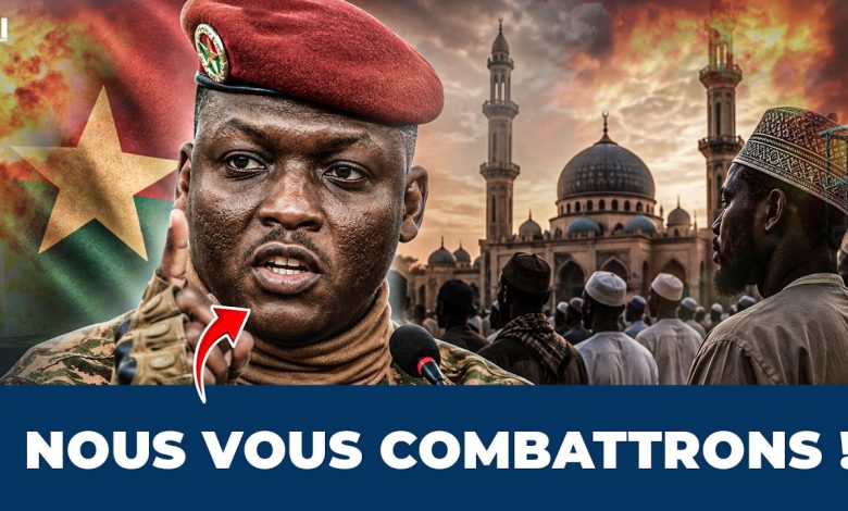 Ibrahim Traoré lors d’une prise de parole sur les prêches extrémistes au Burkina Faso