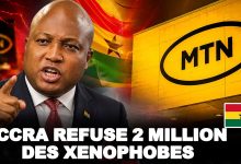 Drapeau du Ghana illustrant la décision du gouvernement de décliner un don destiné à ses ressortissants