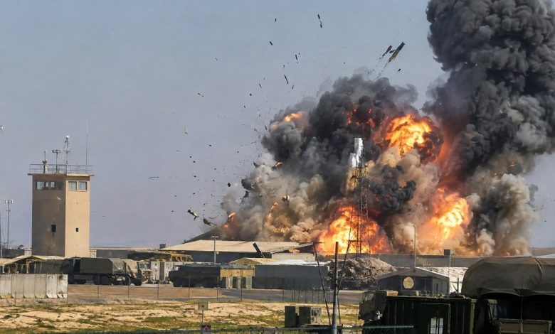 Site industriel d’armement après une explosion en Italie