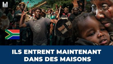 Rue de Germiston en Afrique du Sud lors de mobilisations visant des résidents perçus comme étrangers