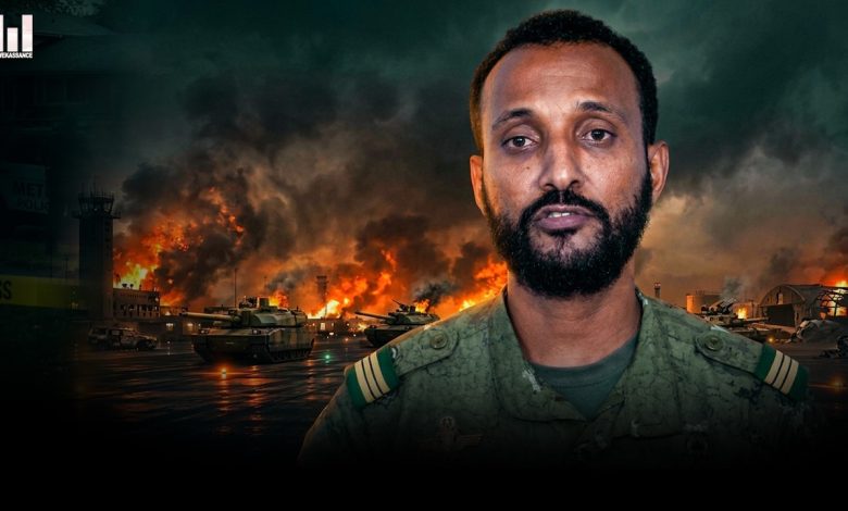 Capitaine Roger Gabriel lors de son récit sur les événements survenus au Niger
