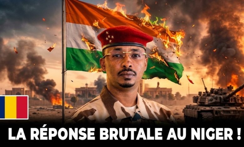 Drapeaux du Tchad et du Niger illustrant les tensions diplomatiques autour d’accusations d’ingérence
