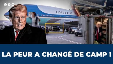 Avion présidentiel et avion militaire sur une piste d’aéroport
