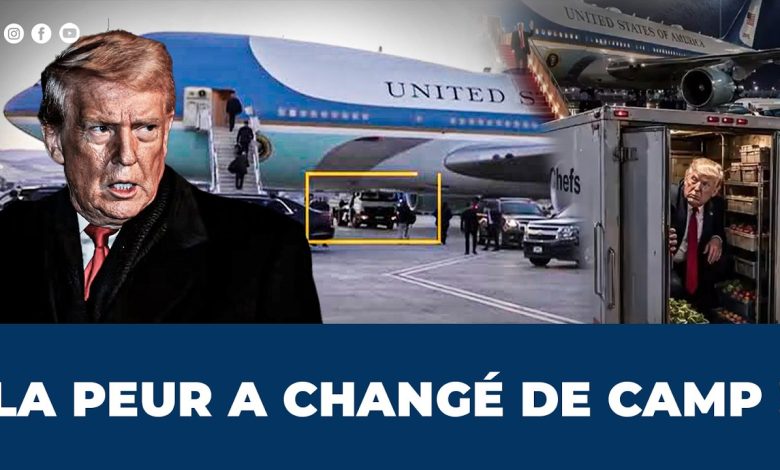 Avion présidentiel et avion militaire sur une piste d’aéroport